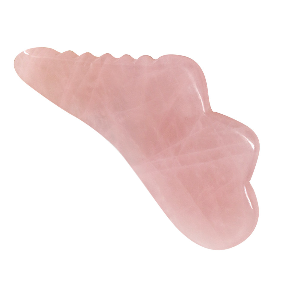 Jade Gua Sha Tool - 1 шт. Нефритовый скребок Гуаша розового
