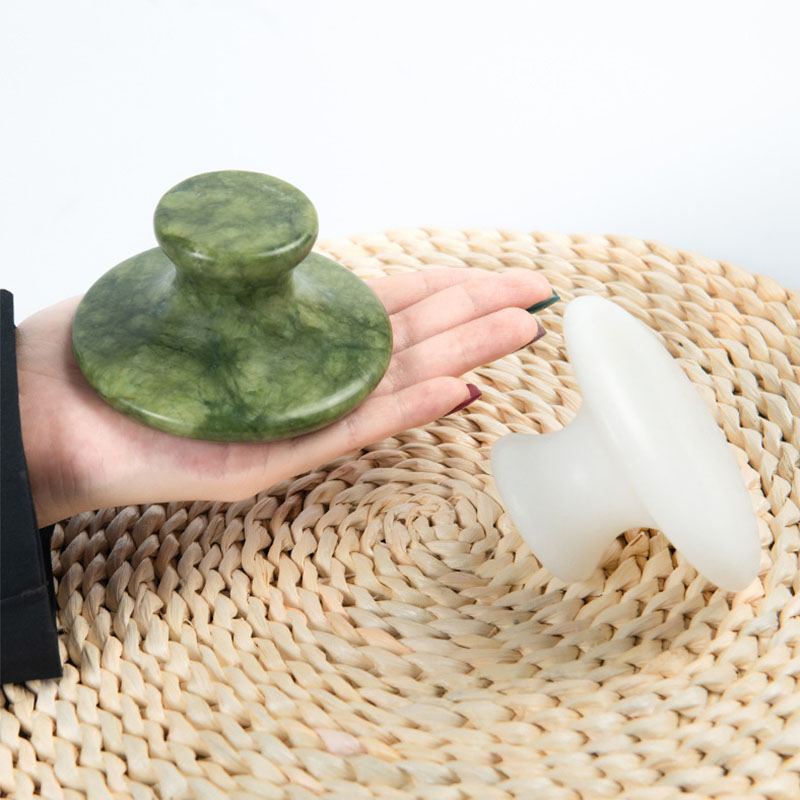 Jade Gua Sha Tool - Массажер для головы из натурального нефрита