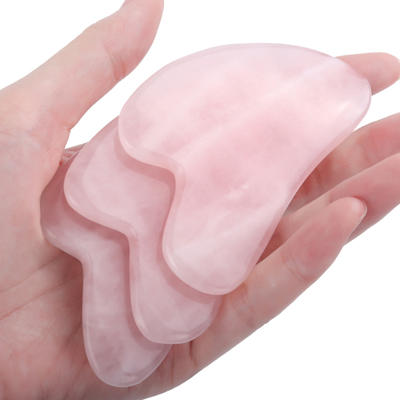 Jade Gua Sha Tool - Массажный инструмент гуаша из розового кварца