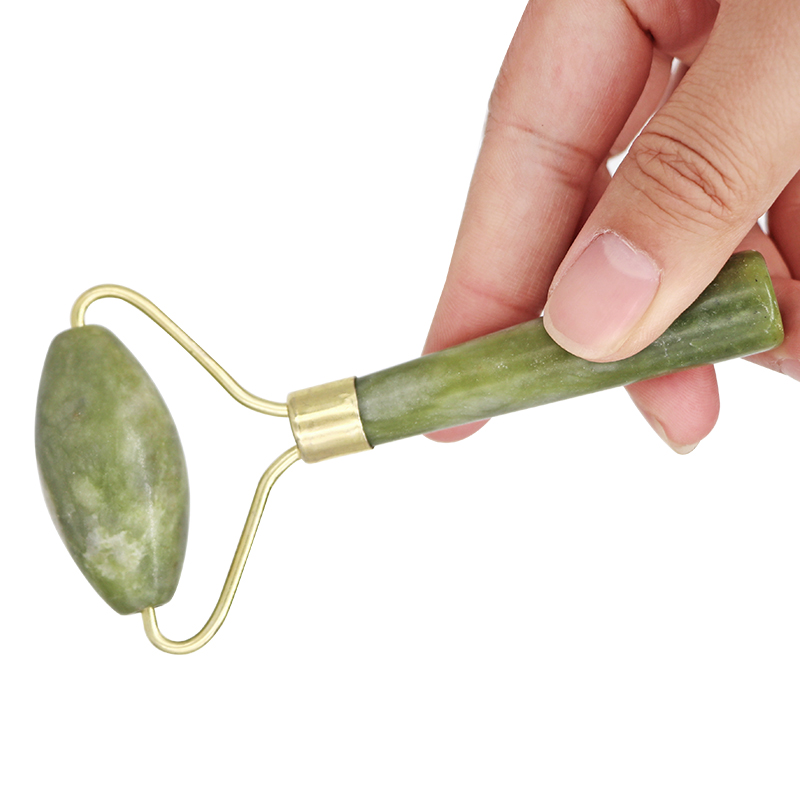 Jade Gua Sha Tool - Натуральный нефритовый ролик для лица Гуа
