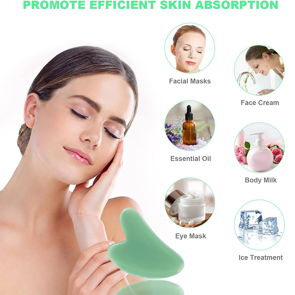 1 шт., натуральное стекло, неф – обзор и цена Jade Gua Sha Tool