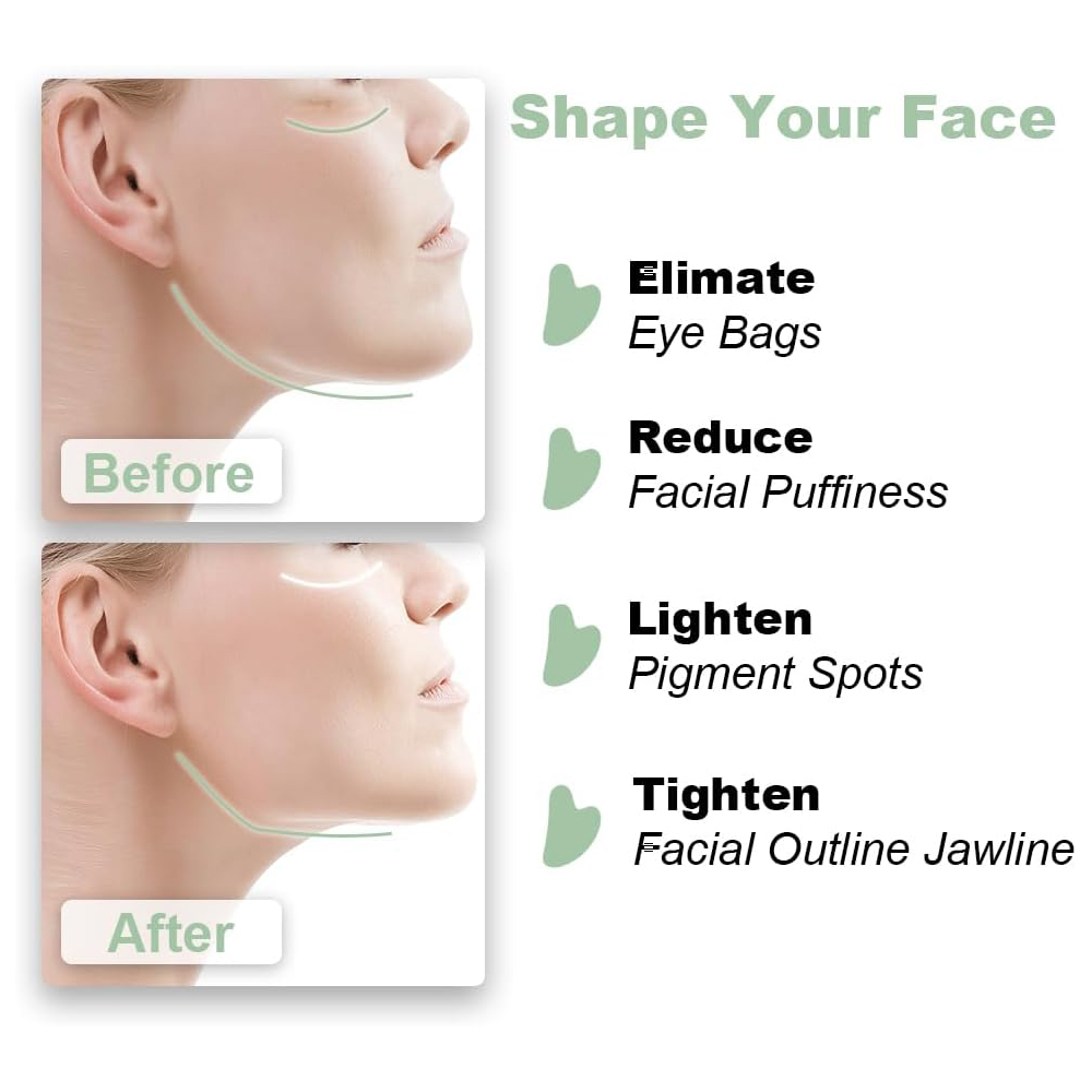 1 шт., натуральное стекло, неф – обзор и цена Jade Gua Sha Tool
