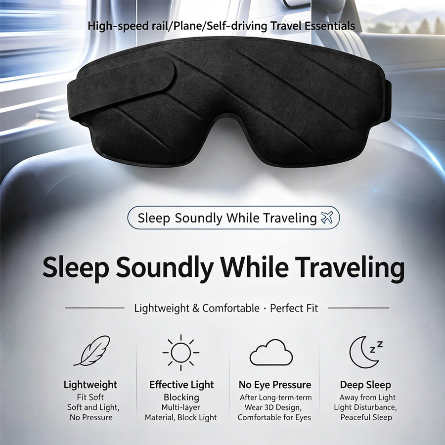 3/1 шт. 3D-маска для сна с кон – обзор и цена Sleep Eye Mask 3D