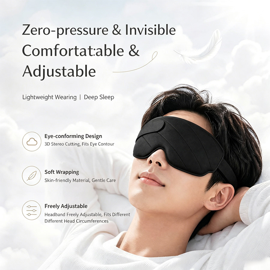 3/1 шт. 3D-маска для сна с кон – обзор и цена Sleep Eye Mask 3D