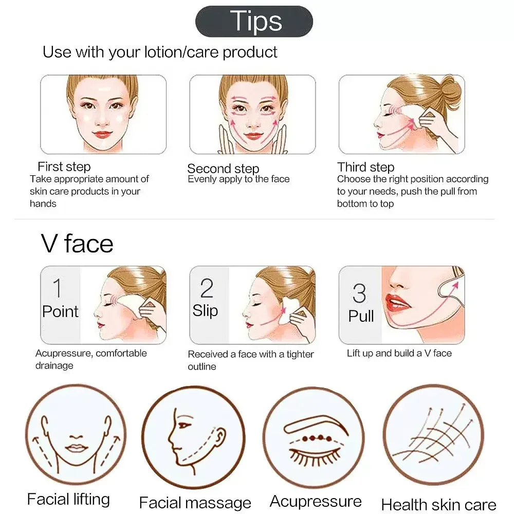 3 шт., скребок Gua Sha, ролико – обзор и цена Jade Gua Sha Tool