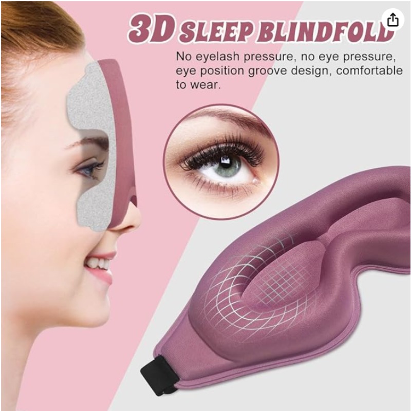 2 упаковки 3D-масок для сна, у – обзор и цена Sleep Eye Mask 3D