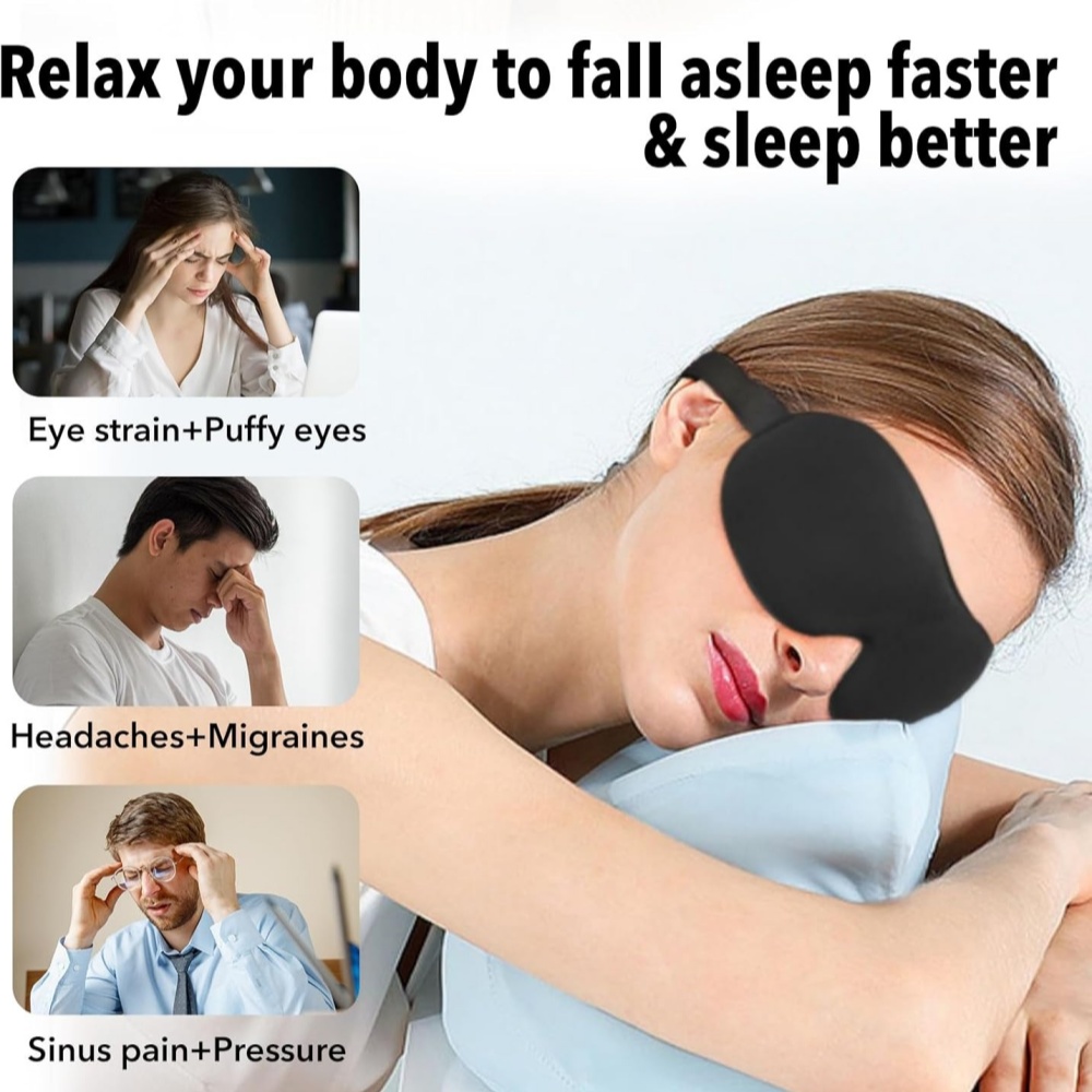Мягкая 3D-маска для сна из пен – обзор и цена Sleep Eye Mask 3D