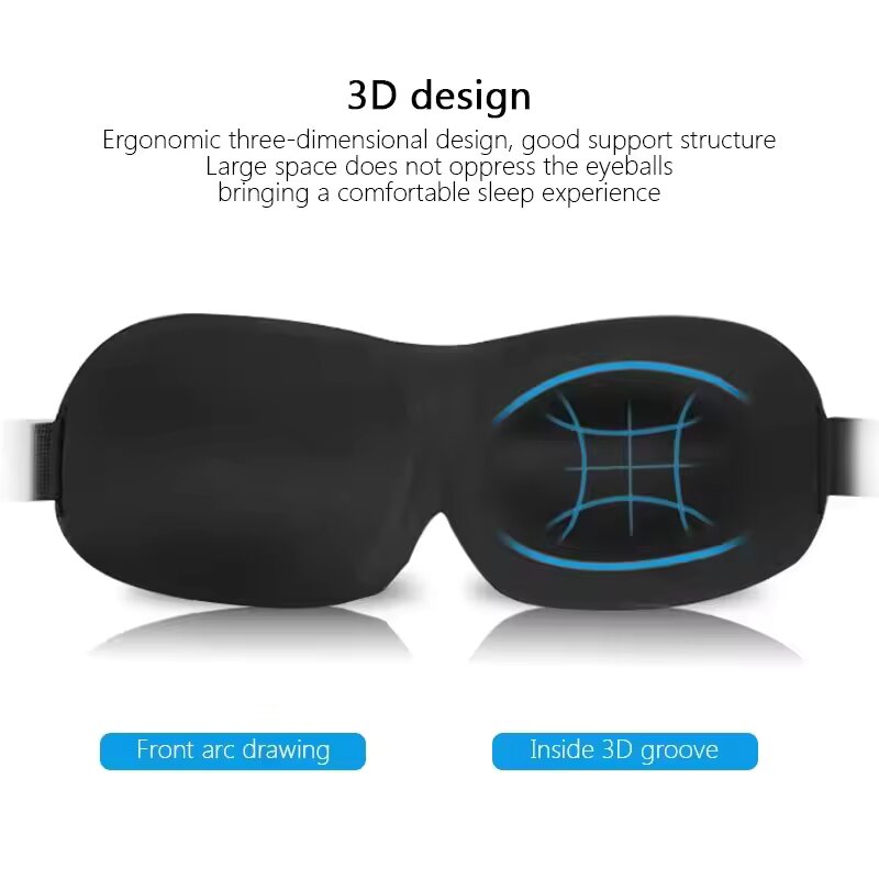Маска для сна 3D с контурными  – обзор и цена Sleep Eye Mask 3D