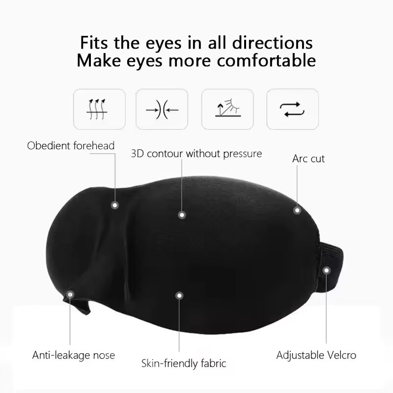 Маска для сна 3D с контурными  – обзор и цена Sleep Eye Mask 3D